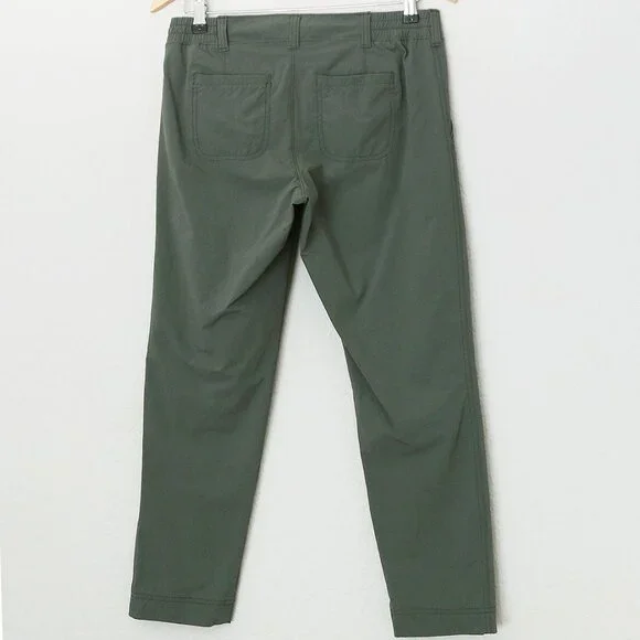 Athleta Palisade Ankle Pant Jasper Olive Green Size 6 Athleisure Casual Outdoor - Picture 5 of 15
